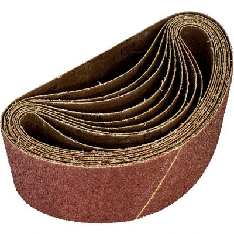 Image of Loops 5 PACK - 100mm x 620mm Sanding Belts - 24 Grit Aluminium Oxide Cloth Backed Multi