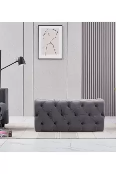 Image of 'Melia' Velvet Ottoman Bench Single