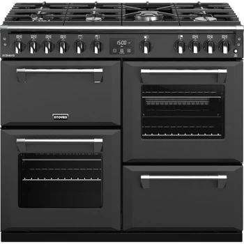 Image of Stoves Richmond S1000G 100cm Gas Range Cooker with Electric Grill - Anthracite - A/A/A+ Rated