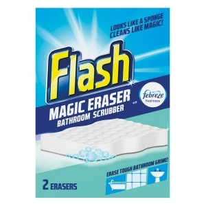 Image of Flash Magic Eraser Bathroom Scrubber
