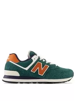 Image of New Balance 574 Trainers - Green, Size 8.5, Men
