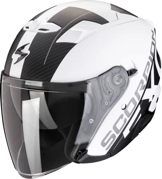 Image of Scorpion EXO-230 QR White Matt Black Jet Helmet 2XL