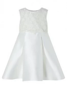 Image of Monsoon Baby Girls Anika Ivory Dress - Ivory, Size 2-3 Years