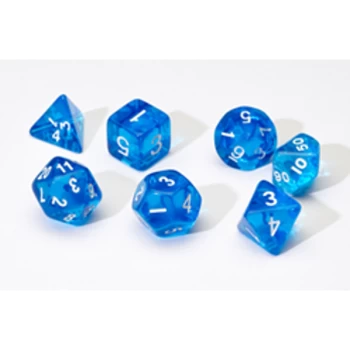 Image of Sirius Dice - Translucent Blue Poly Set