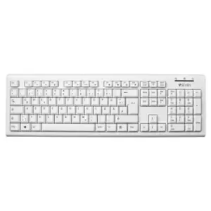Image of V7 USB Wired Keyboard - White - IT