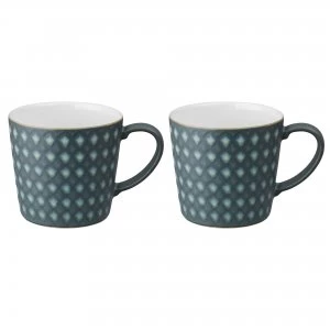 Image of Impression Charcoal Set Of 2 Diamond Large Mug