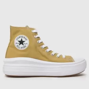 Image of Converse All Star Move Trainers In Mustard Yellow