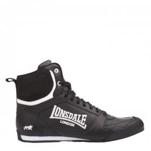 Image of Lonsdale Boxing Boots Juniors - Black/White