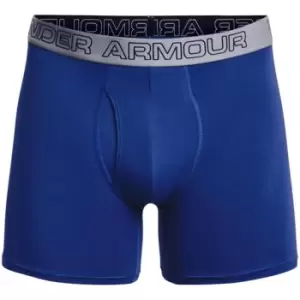 Image of Under Armour Cotton 3 Pack of Boxers Mens - Blue