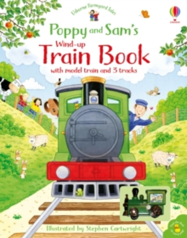 Image of Heather Amery Poppy and Sam's Wind-up Train Book Multi unisex
