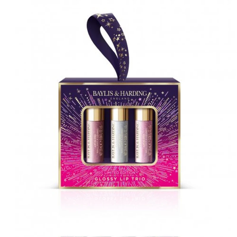 Image of Baylis & Harding Moonlight Fig Glossy Lip Trio Gift Set 3 pcs.