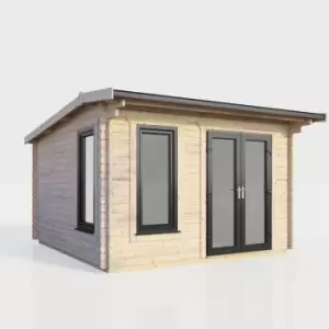 Image of Power 12x10 Apex Log Cabin - Right Hand Door