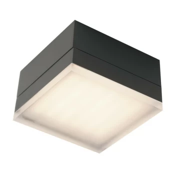 Image of Fan Europe Lighting - Fan Europe TUTOR LED Outdoor Ceiling Light Anthracite, IP54 600lm CCT WIFI 10.8x10.8x6.5cm