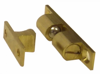 Image of Select Hardware Double Ball Catch Brass 44mm 1 Pack