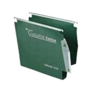 Image of Rexel Premium Manilla Hanging Folders Green Pack of 25