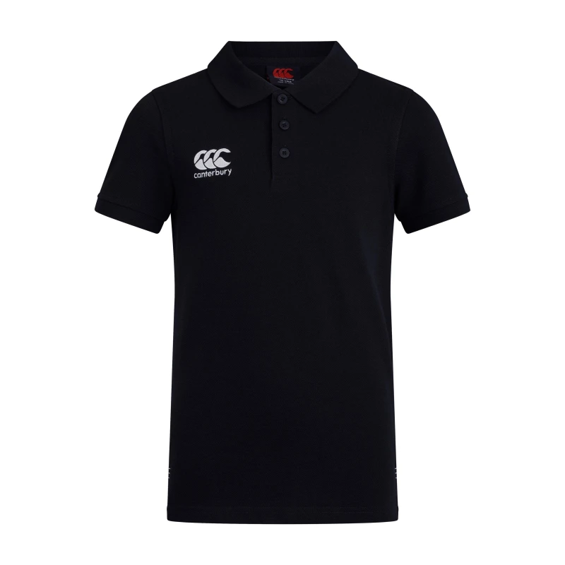 Image of Canterbury Waimak Polo Shirt Juniors - Black One Size
