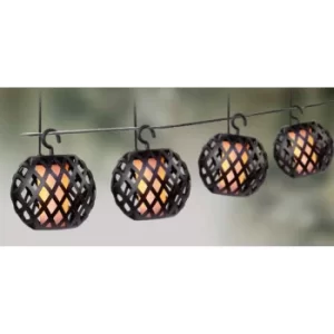 Image of The Outdoor Living Company 10 Flickering Lantern Lights, Orange