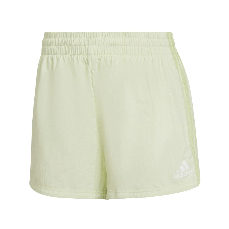 Image of adidas Essentials 3-Stripes Woven Shorts Womens - Green Green 2XS