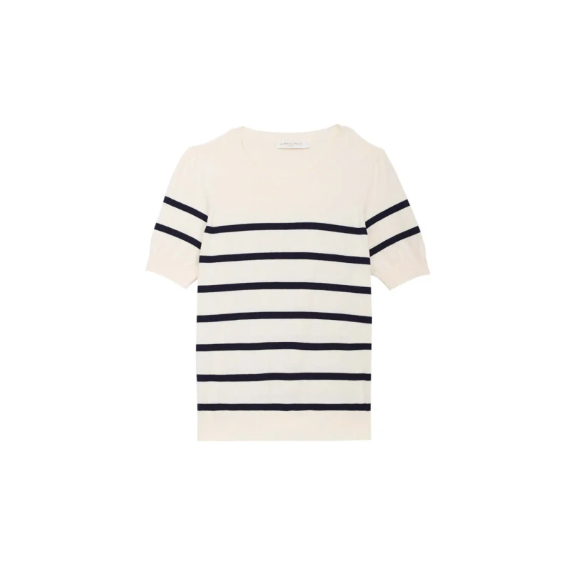 Image of La Petite Etoile Womens short sleeve sweater La Petite Etoile Murlo Blanc Female L