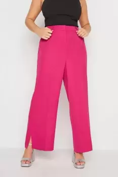 Image of Split Hem Flared Trousers