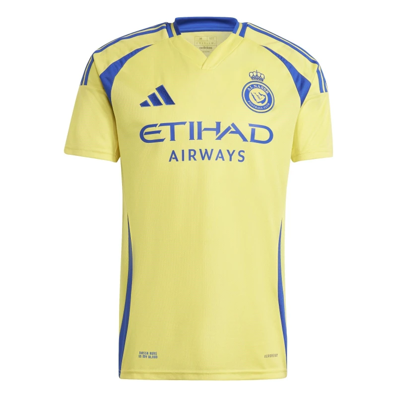 Image of adidas Al Nassr Home Shirt 2024 2025 Adults - Yellow Yellow XL