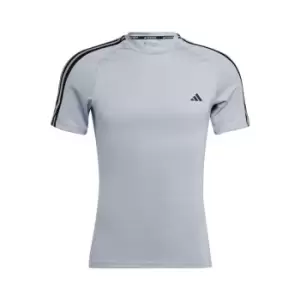 Image of adidas Techfit 3-Stripes Training T-Shirt Mens - Grey