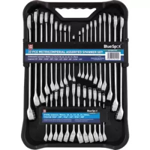 Image of 32 Piece Metric/Imperial Assorted Spanner Set