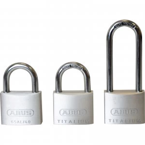 Image of Abus 64TI Series Titalium Padlock Pack of 3 Keyed Alike 40mm Mixed