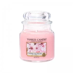 Image of Yankee Candle Cherry Blossom Medium Candle 411g