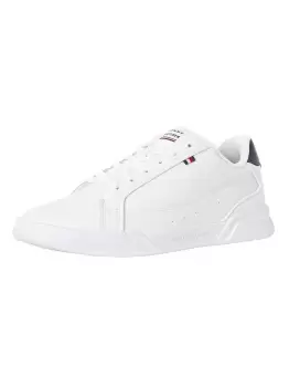 Image of Low-Top Cupsole Leather Trainers