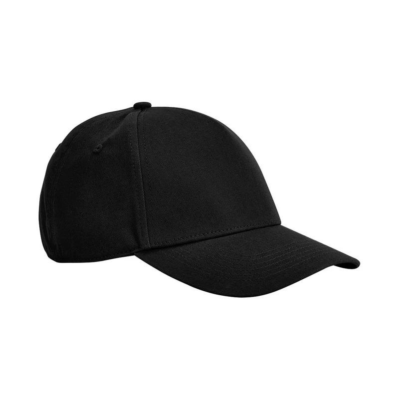 Image of Beechfield Beechfield Men Classic Cotton 5 Panel Baseball Cap in Black One Size Male 5063527971470