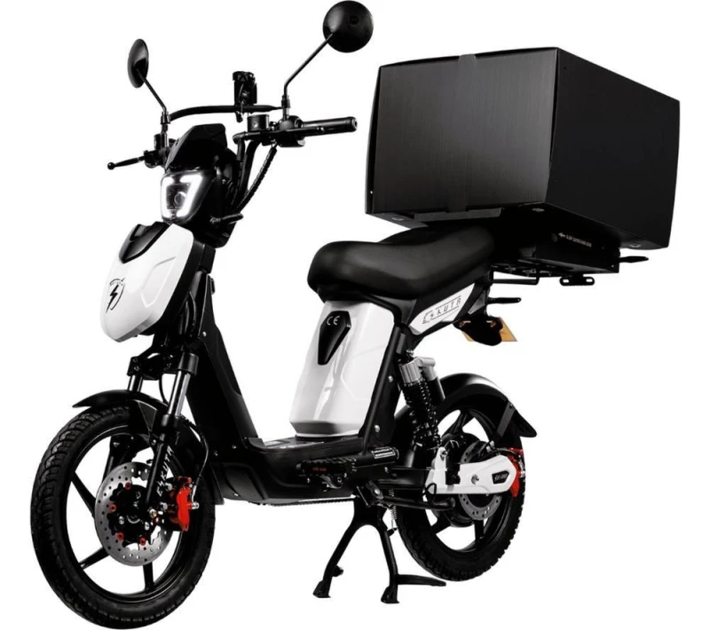 Image of ESKUTA SX-250 Series 4 Cargo Electric Bike - Gloss White, Black,White 7427135687631