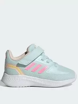 Image of Adidas Infant Runfalcon 2.0, Blue/Pink, Size 3