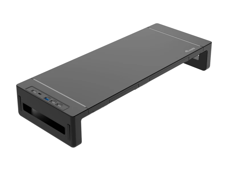 Image of Equip Ergonomic Monitor Stand with USB (USB-A x 4. USB-C x 1)