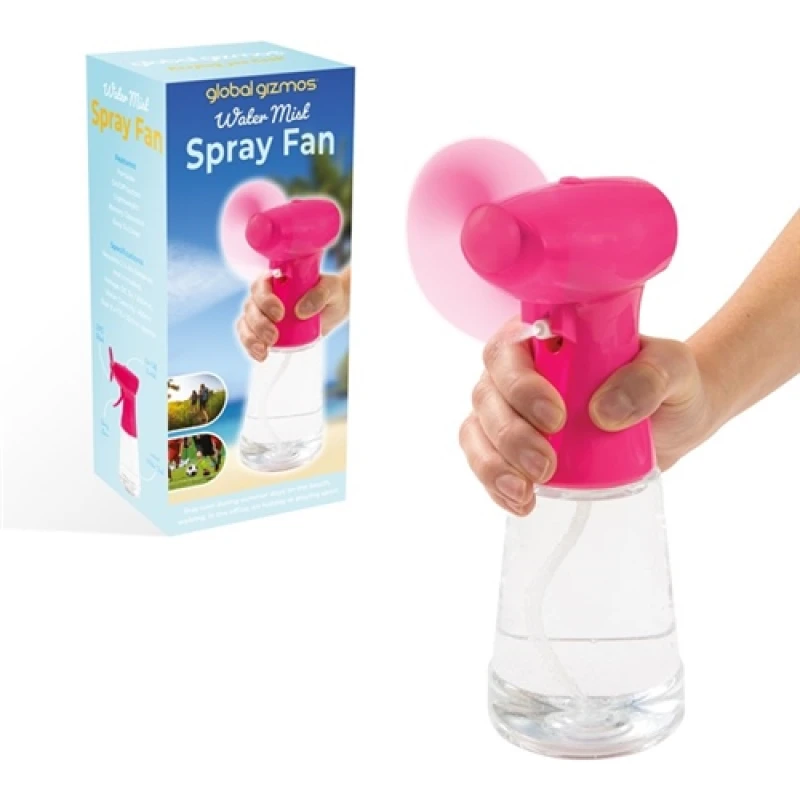 Image of Benross Handheld Water Mist Spray Fan - Pink 55442AWUK