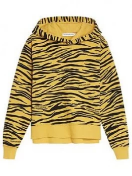 Image of Calvin Klein Jeans Girls Animal Print Hoodie