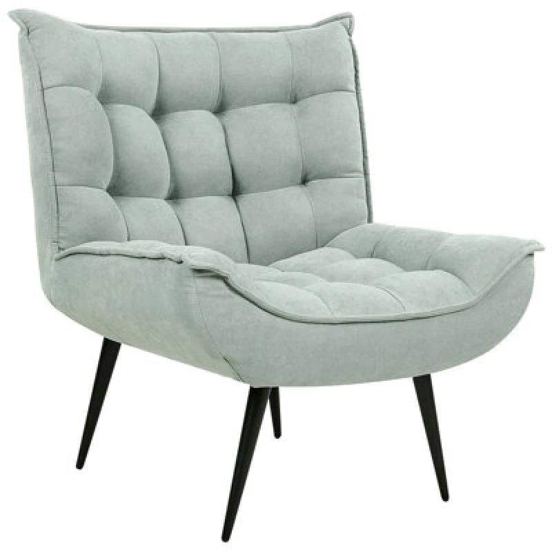 Image of Beliani Fabric Armchair Mint Green Alvesta