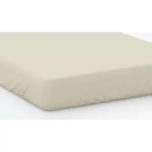 Image of 100% Cotton 200 Thread Count Fitted Sheet Deep 15" Single Lemon