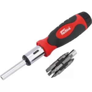 Image of Draper 14 Piece Ratcheting Screwdriver and Bit Set