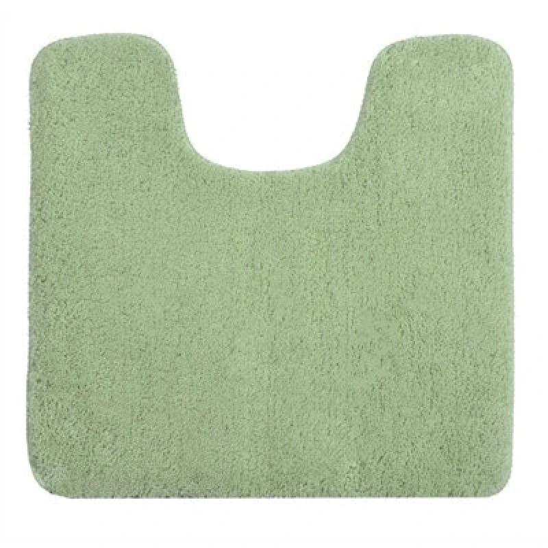 Image of Allure Bath Fashions Luxury Microfibre Pedestal Toilet Mat Non-Slip - Sage Green