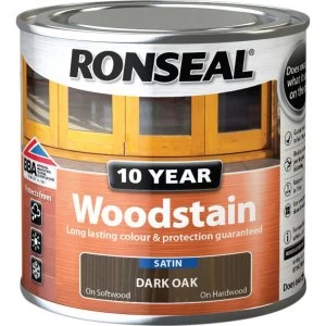 Image of Ronseal 10 Year Wood Stain Dark Oak 250ml