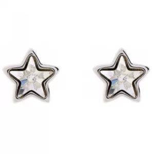 Image of Ted Baker Ladies Silver Plated Crystal Star Earrings