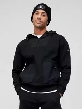 Image of Calvin Klein Tech Repreve&reg; Comfort Zip Through Hoodie - Black, Size S, Men