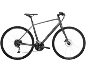 Image of 2023 Trek FX 2 Disc Hybrid Bike in Satin Lithium Grey