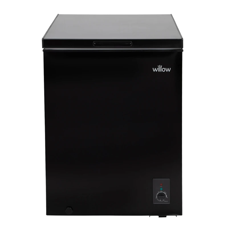 Image of Willow Freestanding Chest Freezer 4* Freezer Rating 141L W142CFB in Black Size: Large Black Unisex L