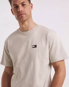 Image of Tommy Jeans Beige Badge T-Shirt