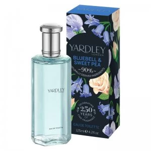 Image of Yardley Bluebell & Sweet Pea Eau de Toilette For Her 125ml