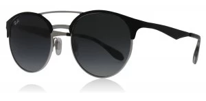 Image of Ray-Ban 3545 Sunglasses Top Black On Silver 900411 51mm