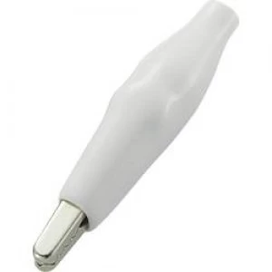 Image of Alligator clip White Max. clamping range 4mm Length 50 mm KSS