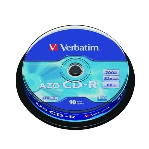 Image of Verbatim CD R Extra Protection CD R 700MB 10pcs VER43437